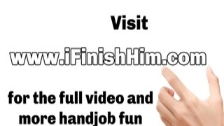 busty femdom milf jerks panty fetish bf while talks dir