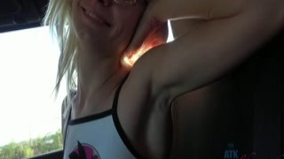 chloe gets you off in the car
